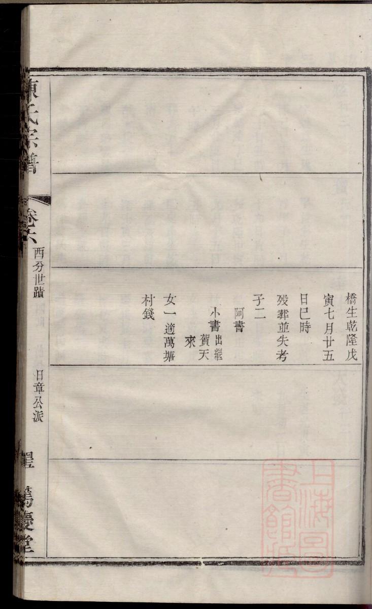 张氏族谱百忍堂字辈