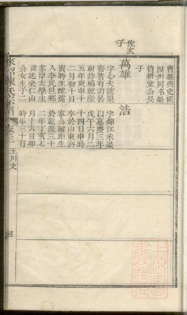 湖南长沙盛氏族谱