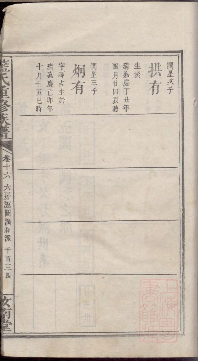 廖氏族谱贵州分支