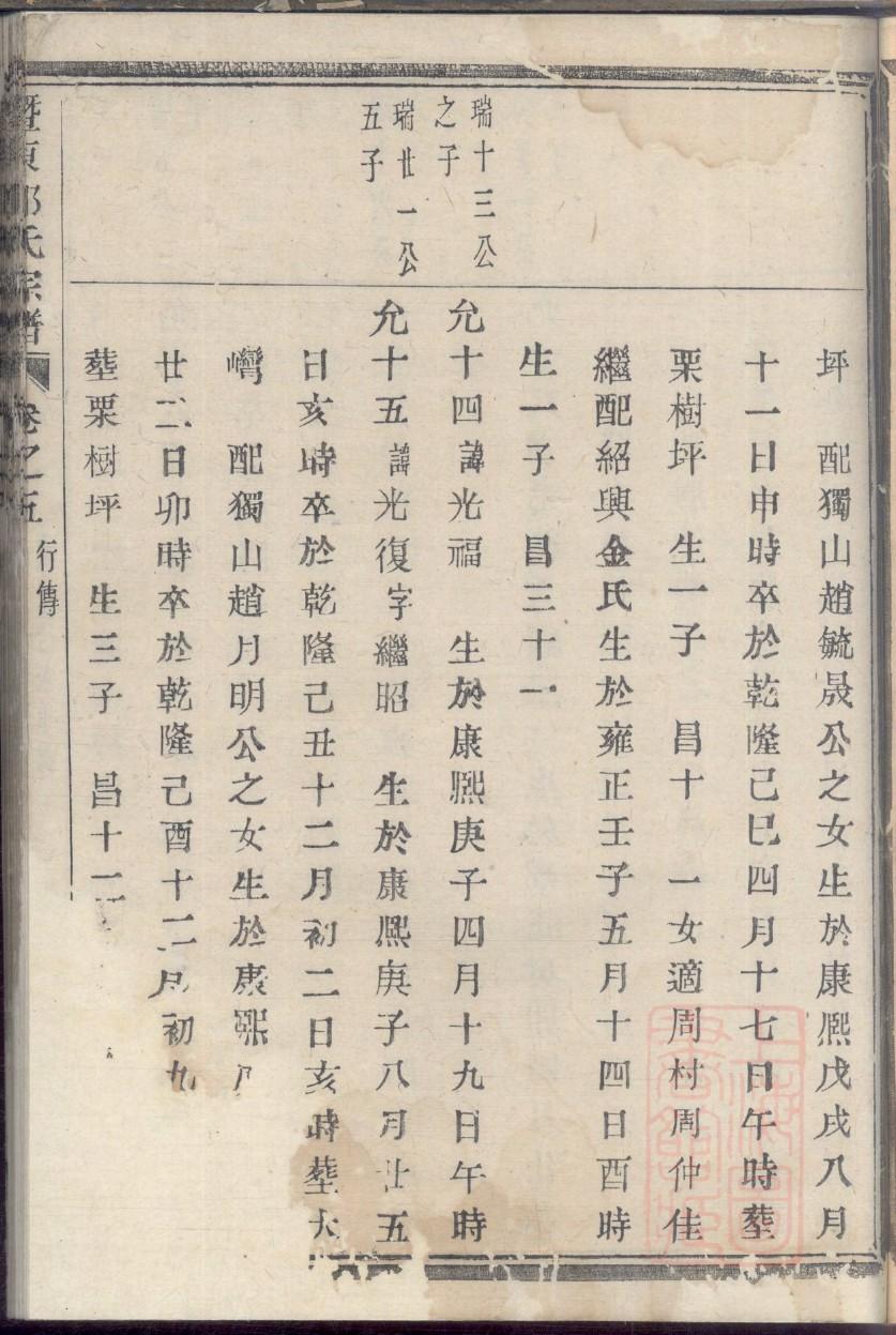 祖籍在辽宁的邱氏家谱