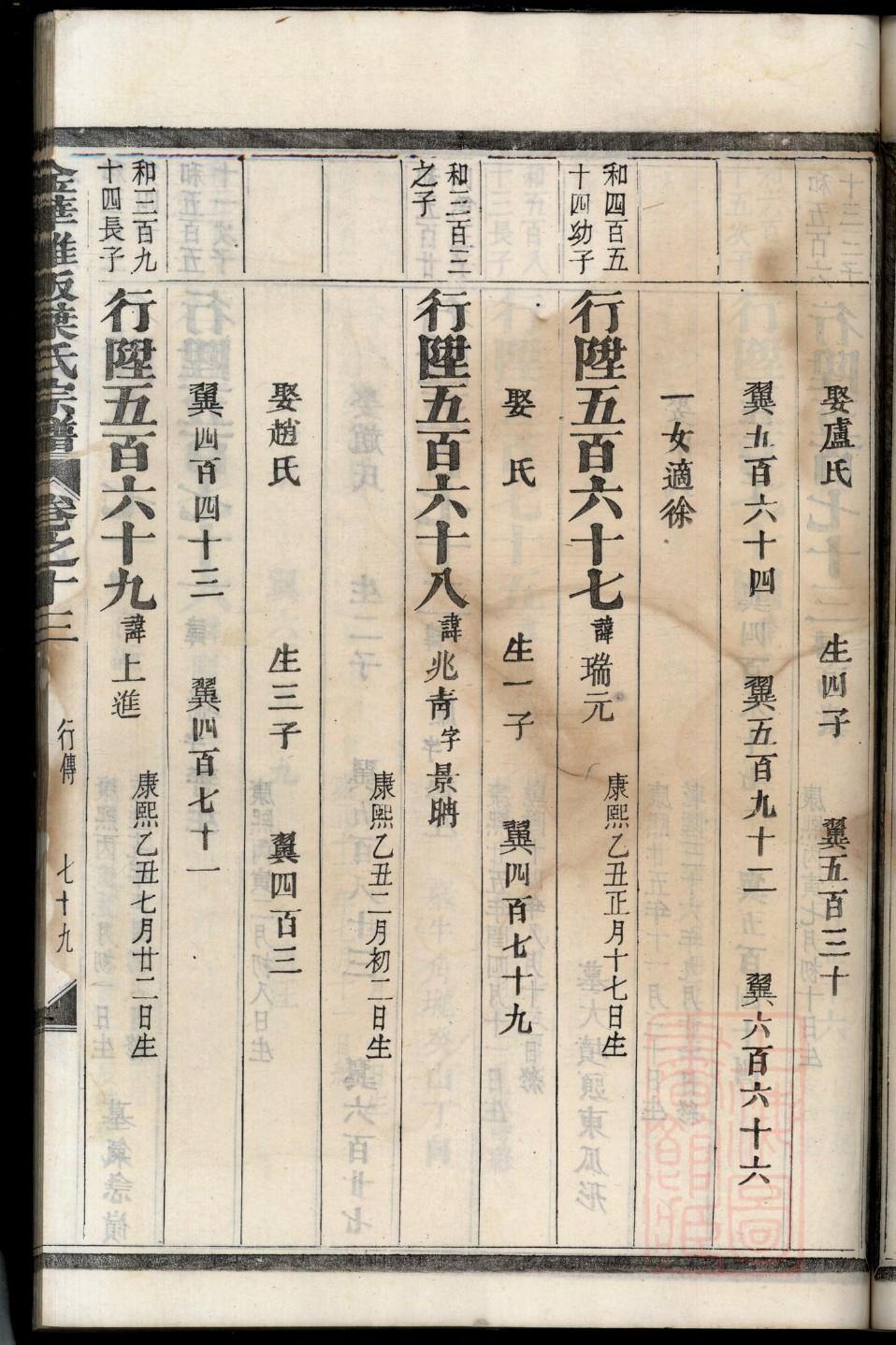 麻氏族谱十六字家训