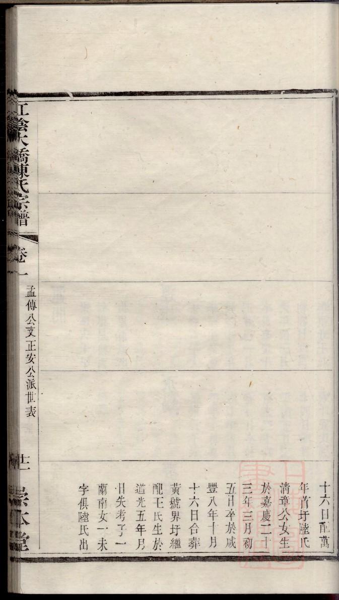 冉氏族谱十六字家训