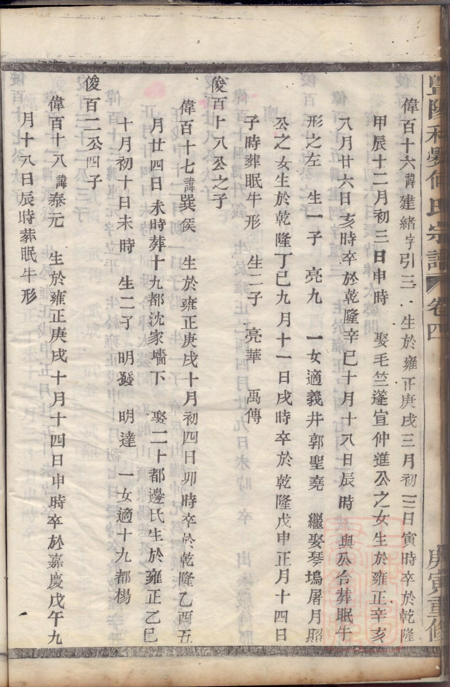 蒋家族谱辈分