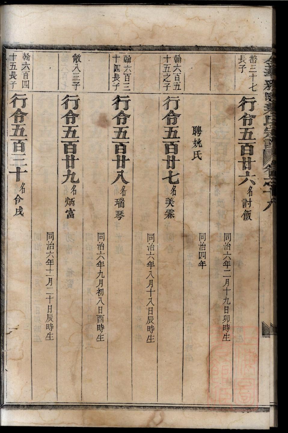 毋氏族谱字辈查询表
