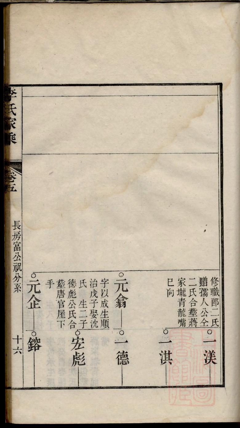 张居正后代族谱字辈