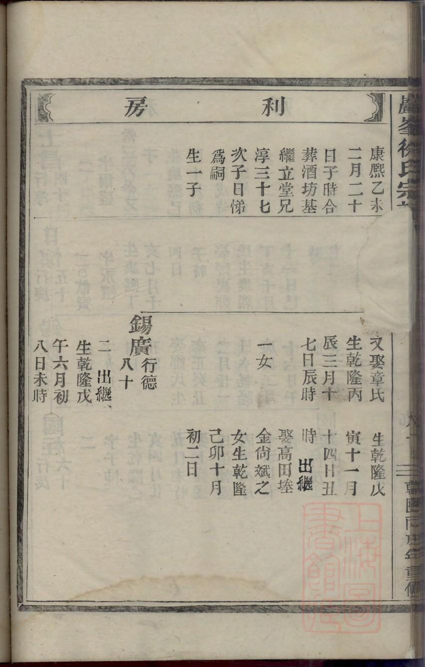 汤姓族谱