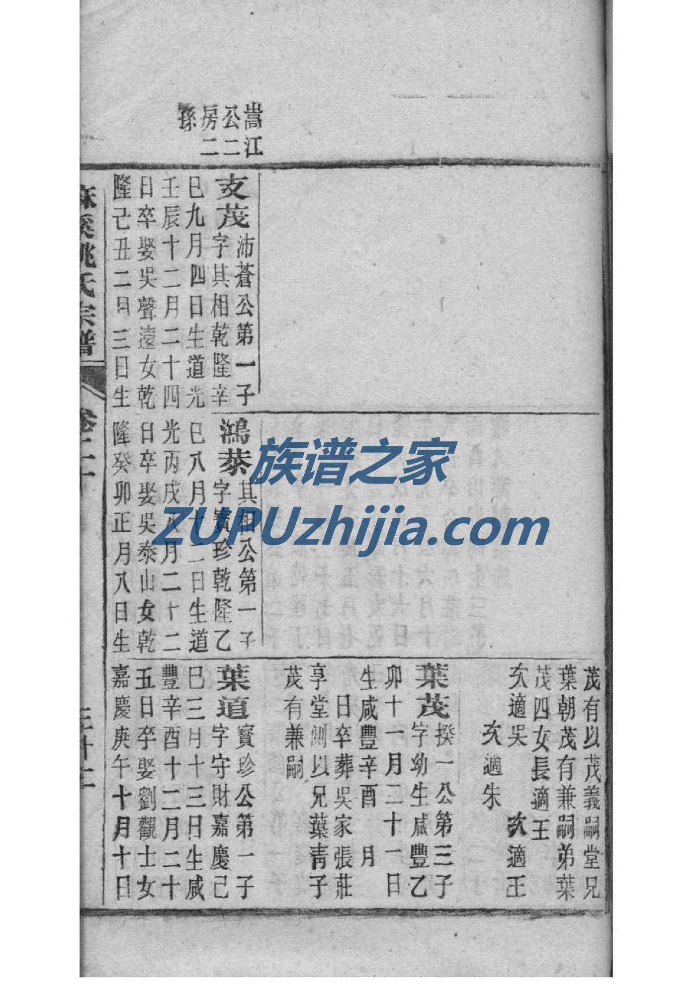 牢氏族谱大全