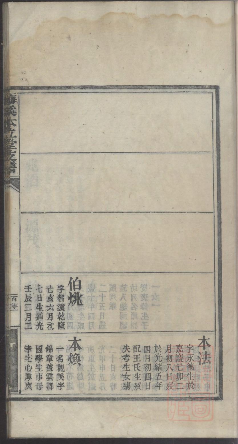 孟氏族谱河北分支