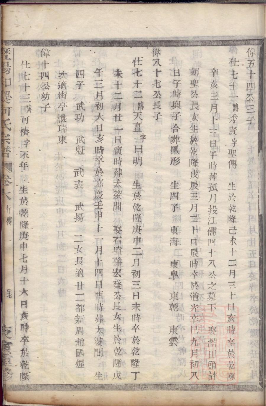 蒯姓家谱辈分表