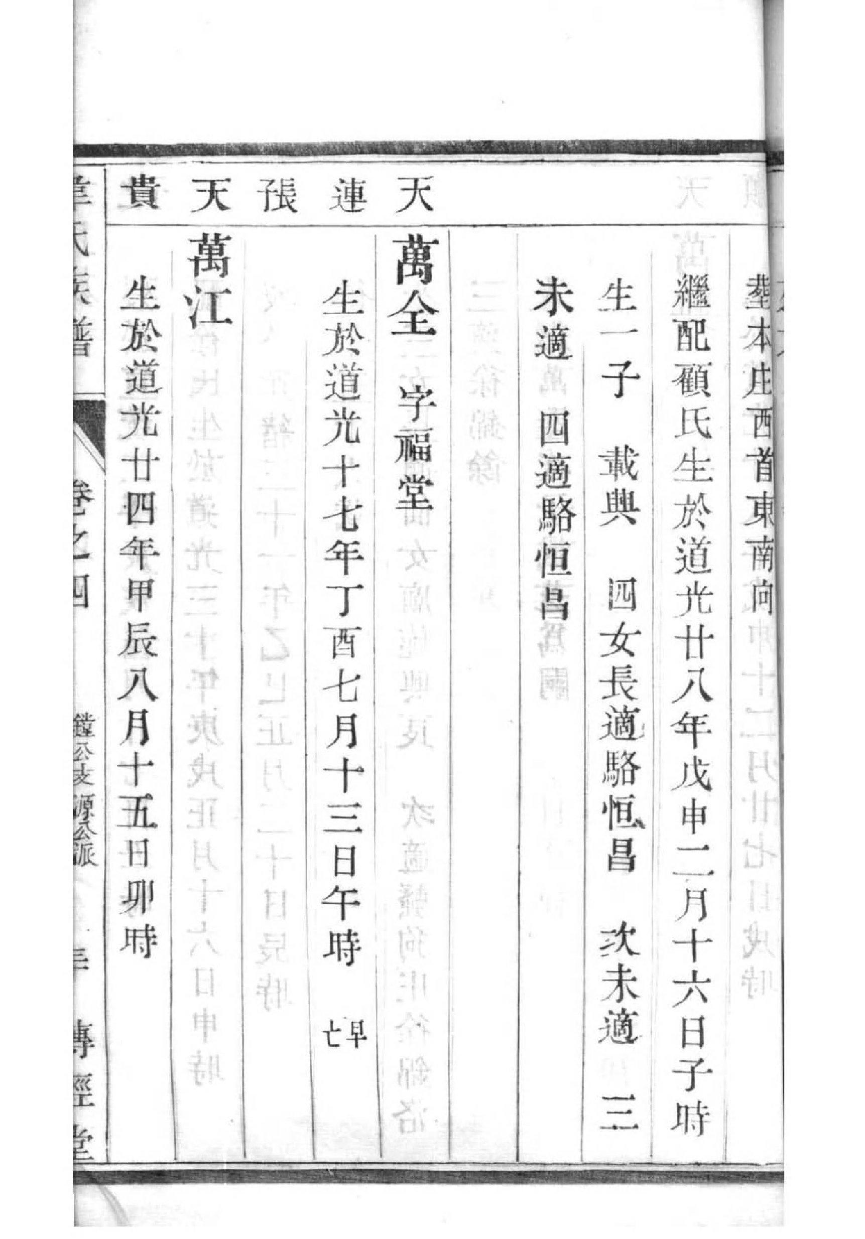 蒋氏家族族谱