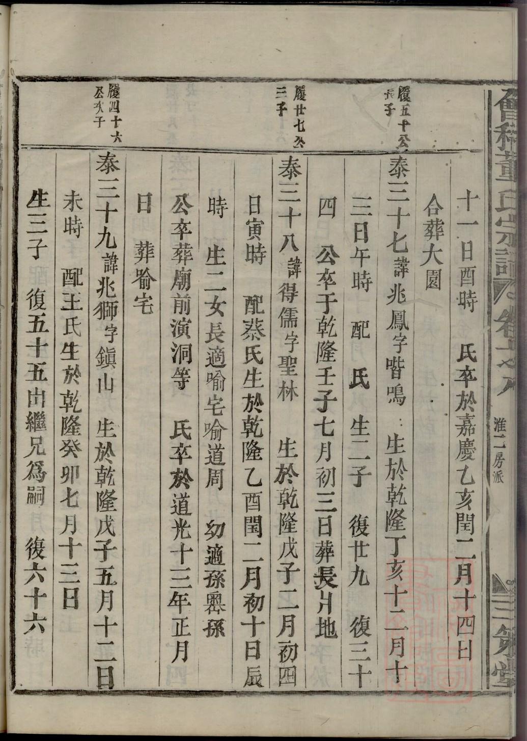 越家家谱查询