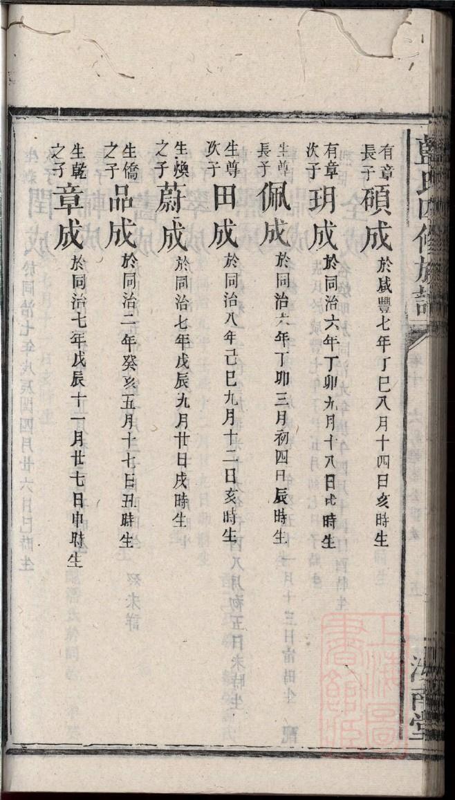 潍县曹氏族谱