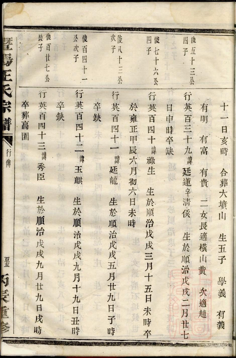 愈氏族谱字辈大全集
