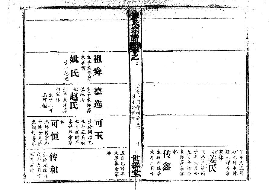 卫氏族谱字辈查询表