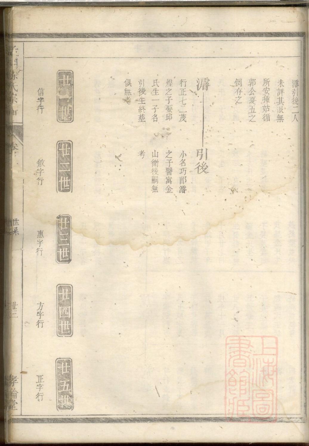 族谱家谱制作格式