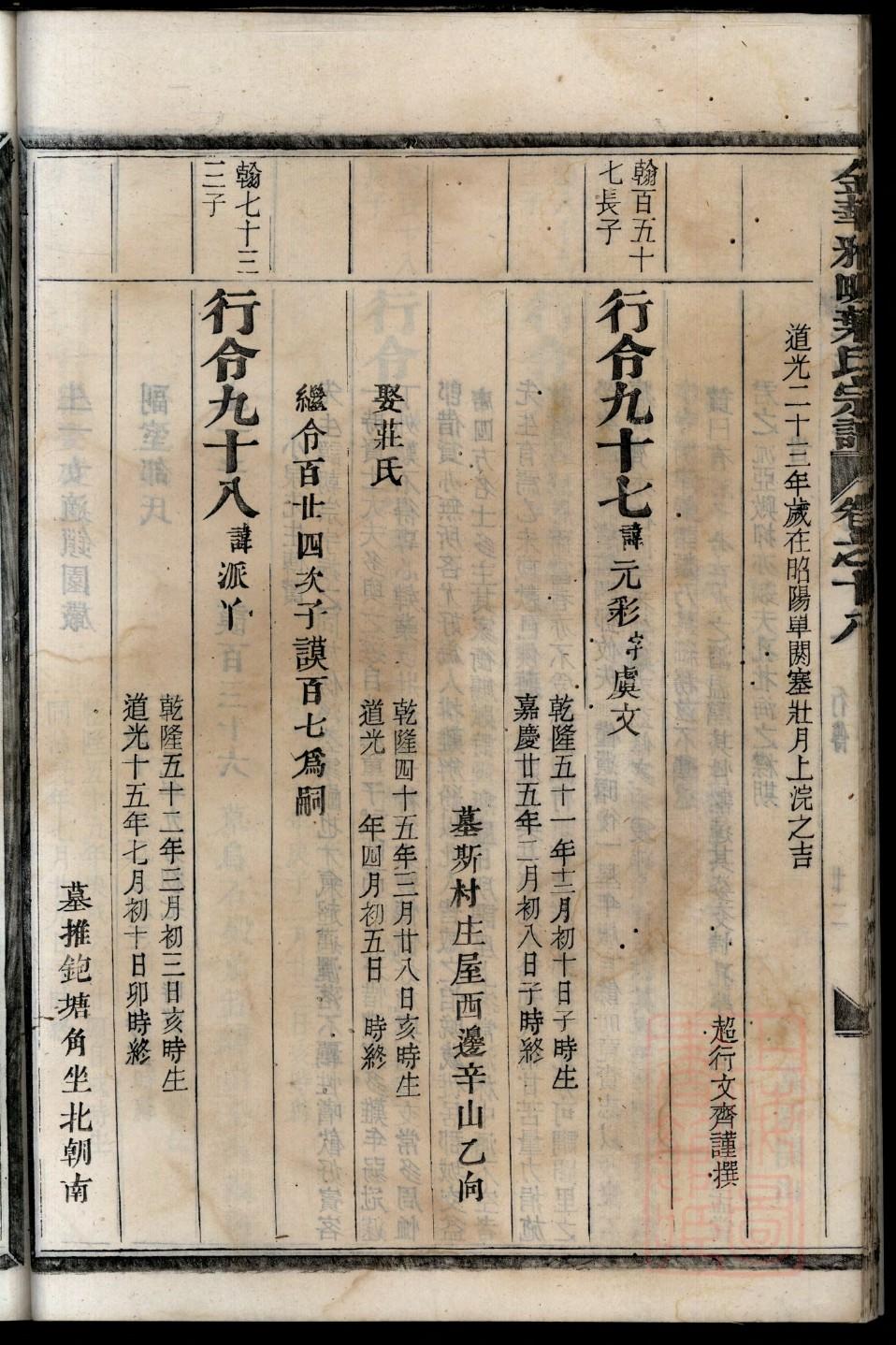 安姓族谱