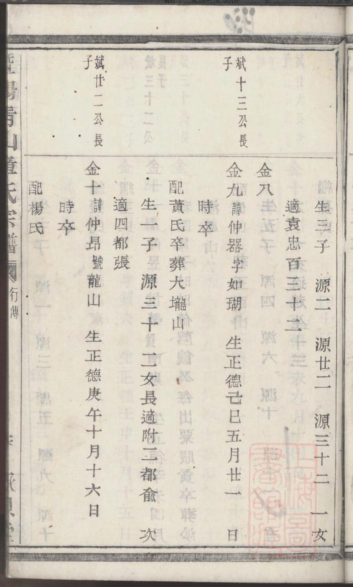 暴氏族谱字辈书