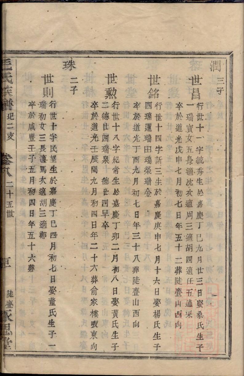 汤氏族谱吉林分支