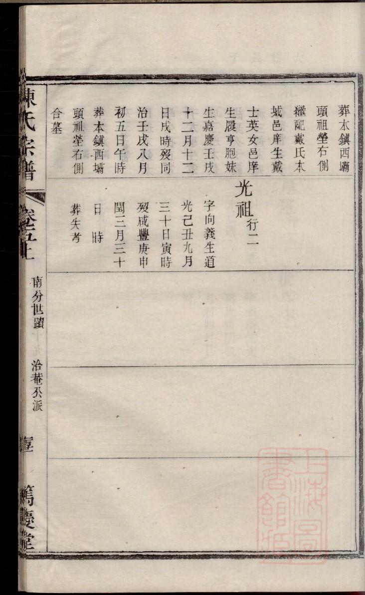 轩辕氏族谱图片