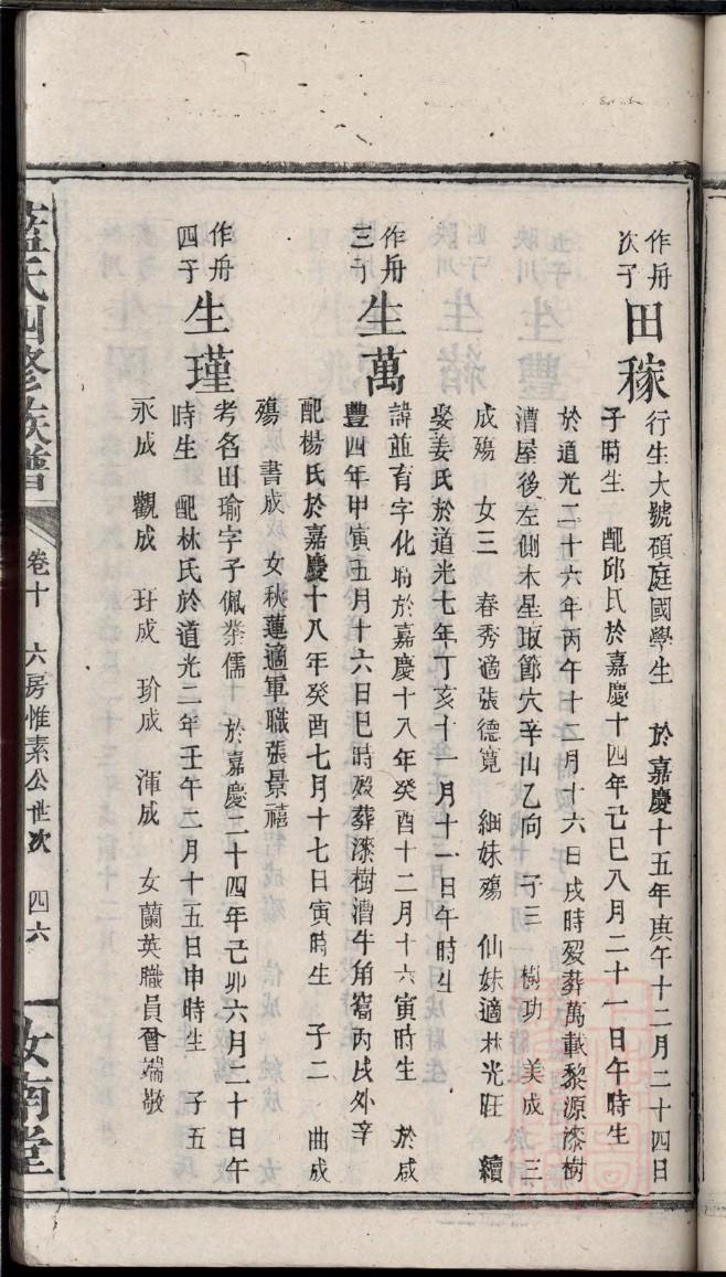 吴氏族谱世系卷