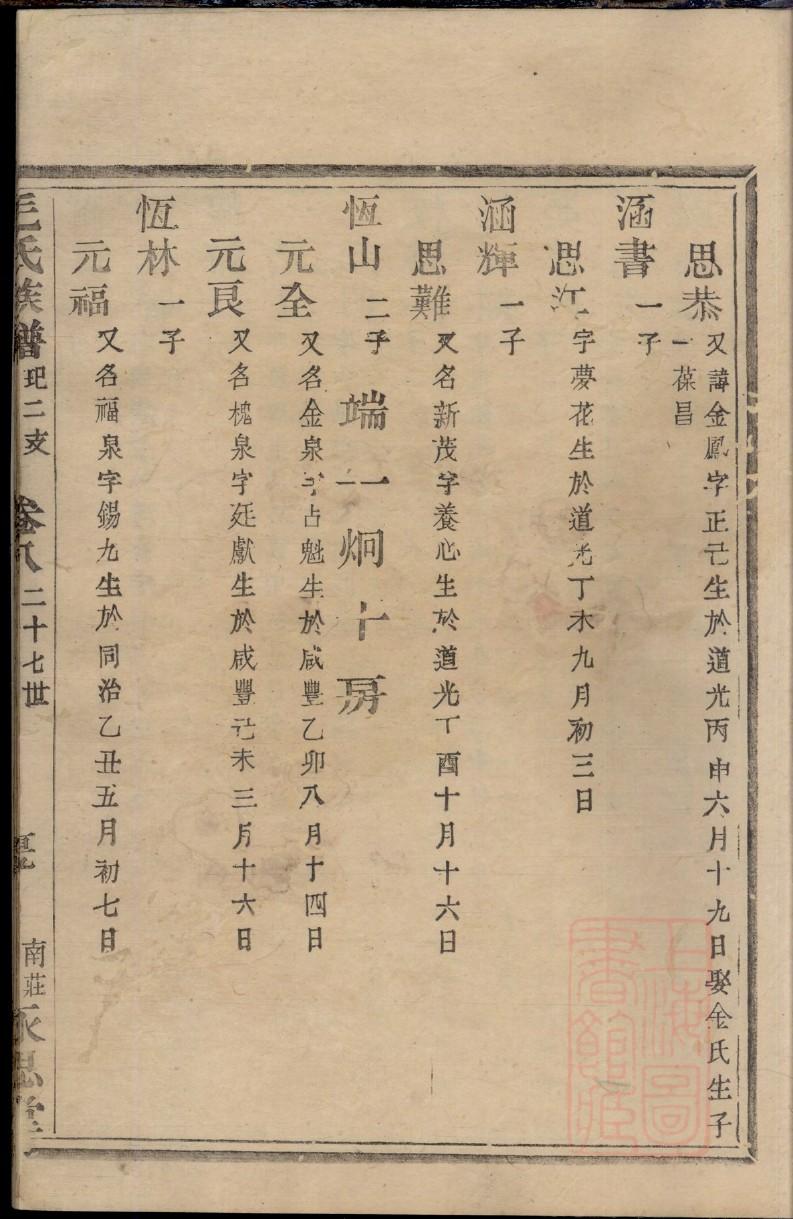 崔氏族谱录