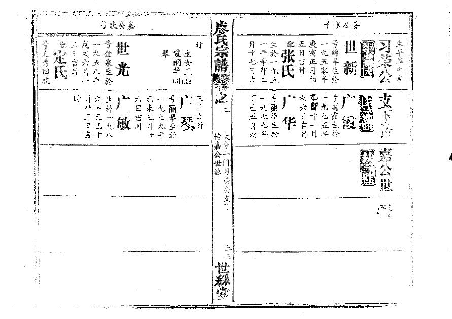 陈氏族谱图片