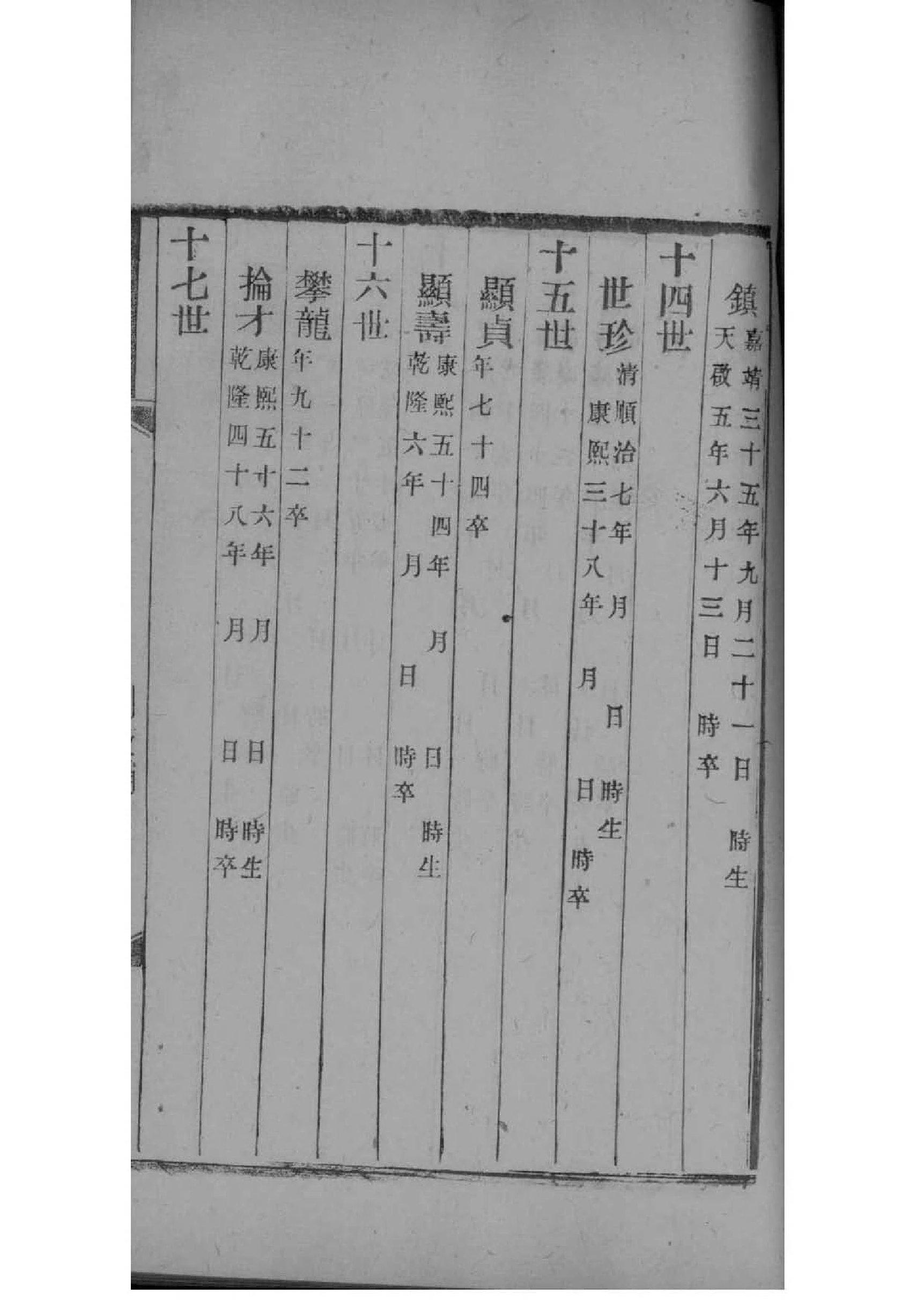 谢氏族谱广西