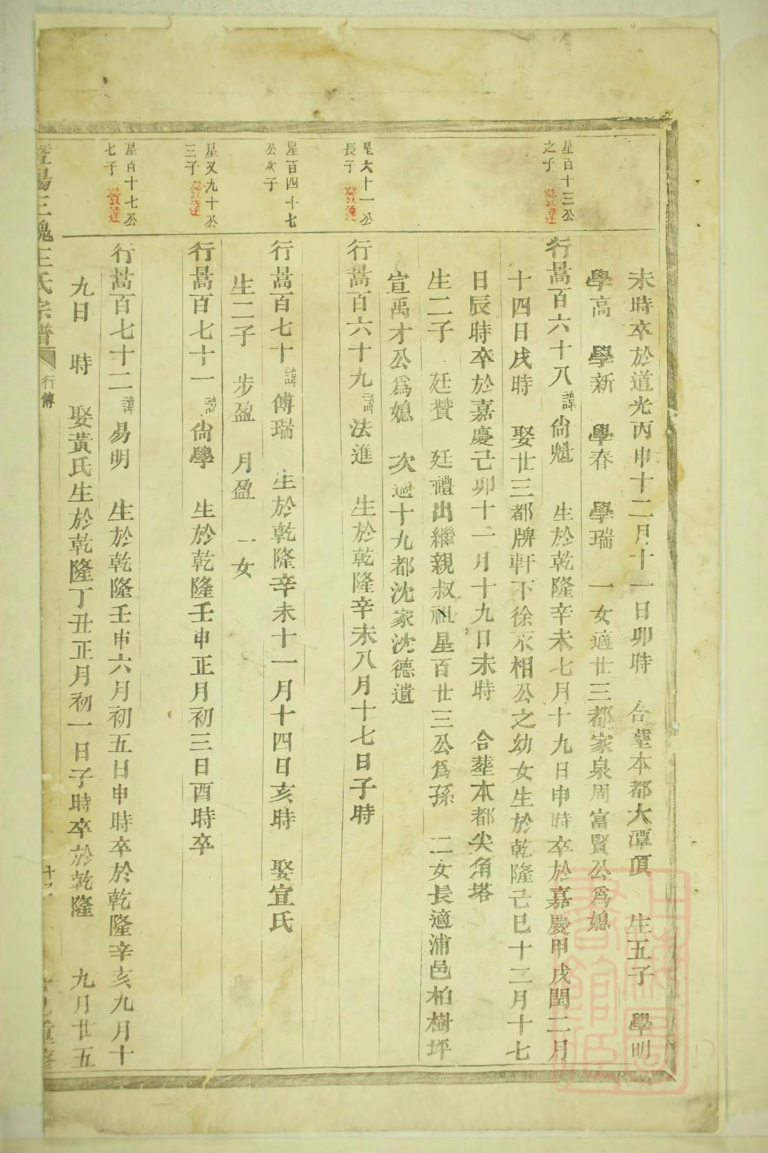 莫氏族谱图片
