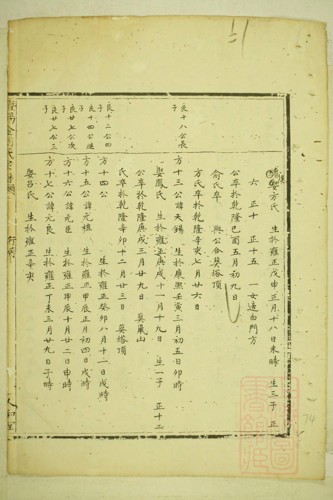 山东胡家庄胡氏族谱