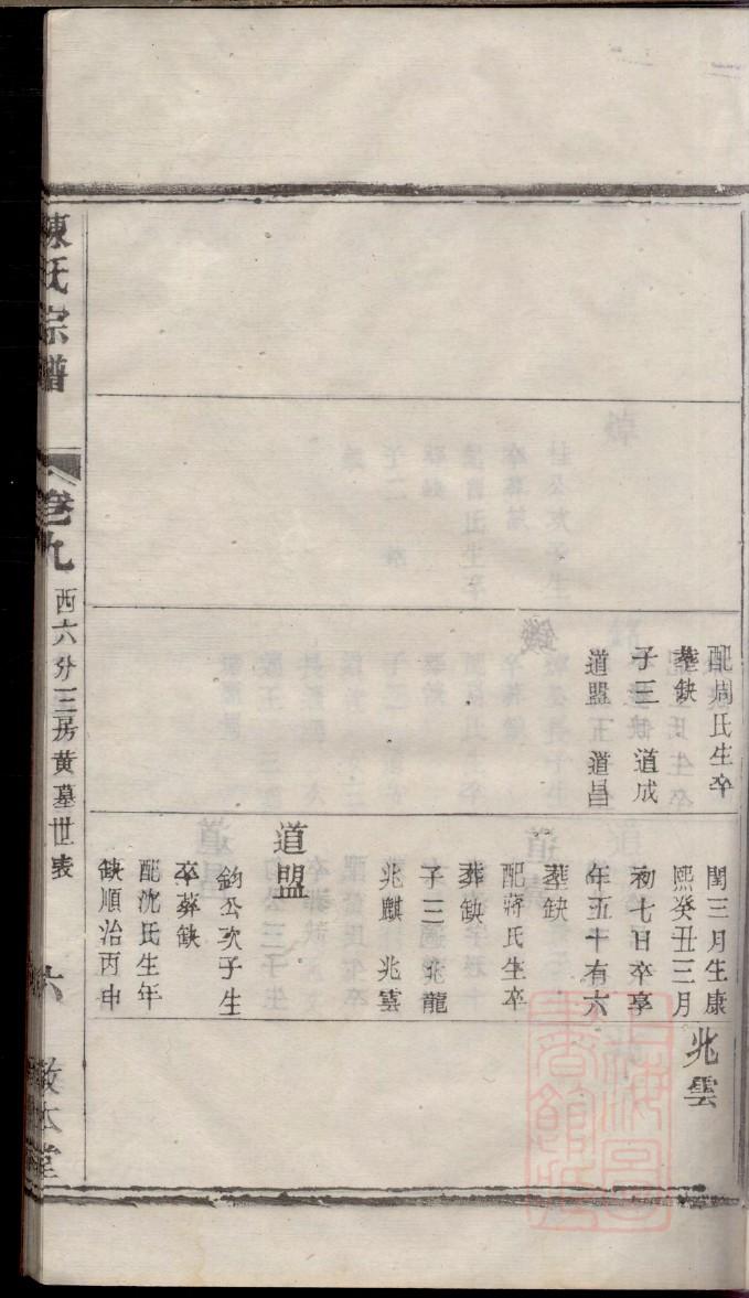 谭族谱