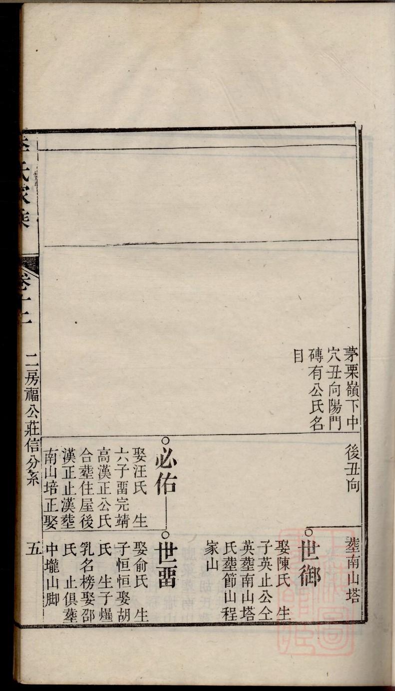 曾国藩家族谱的辈分图