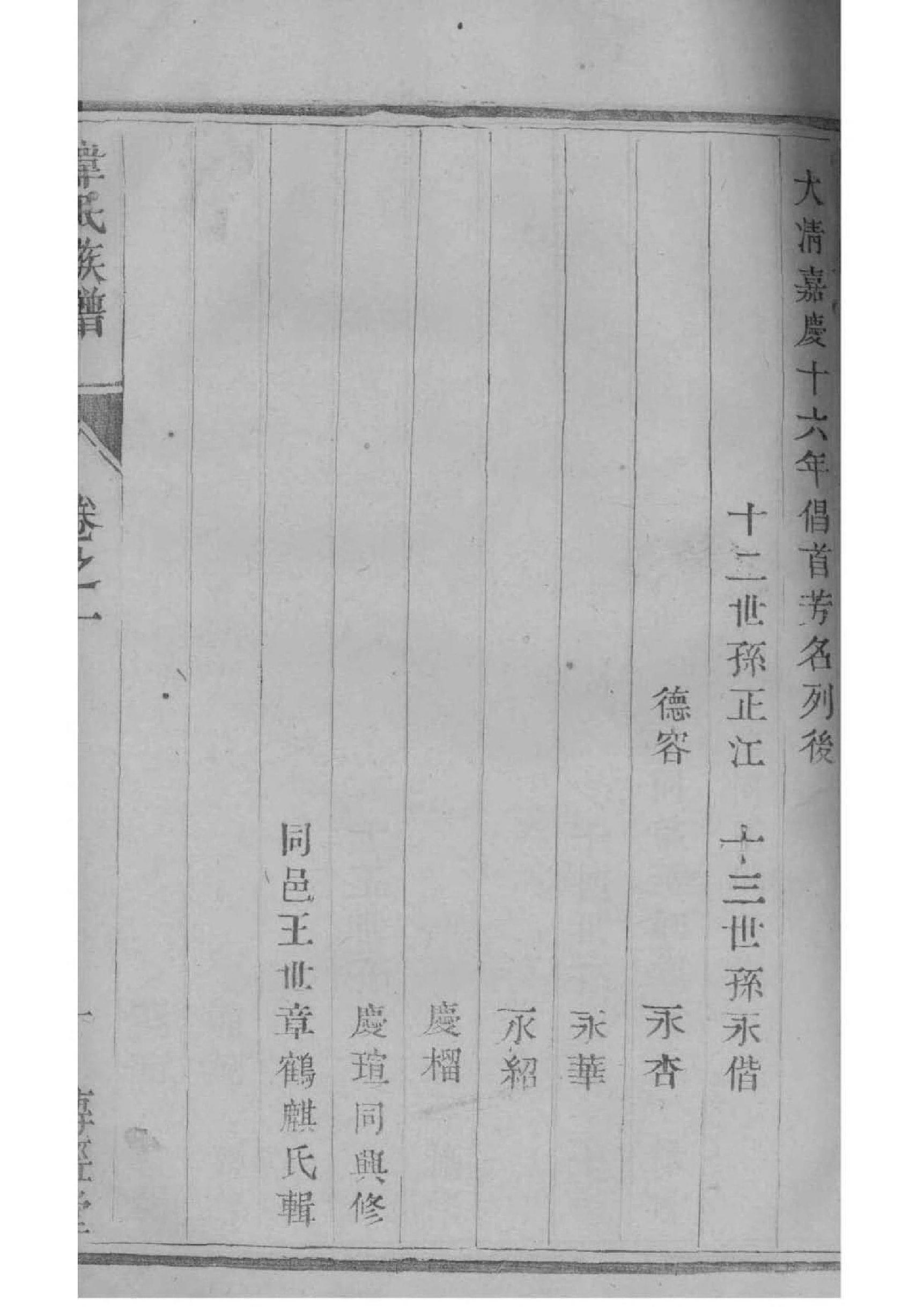 钟氏族谱字辈大全查询表
