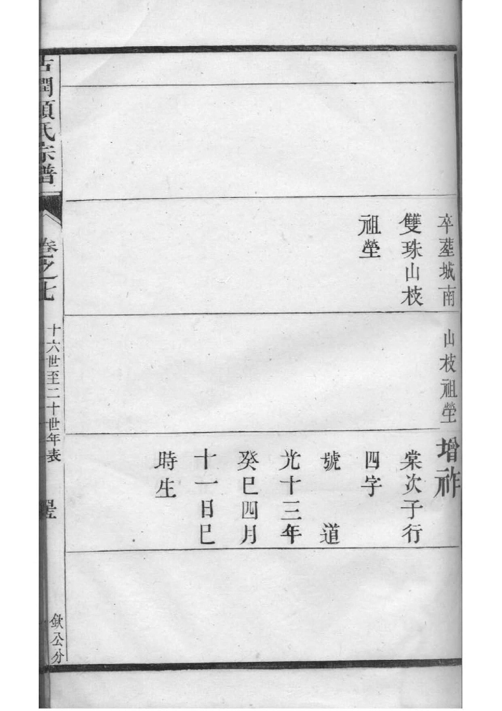 奉氏四修族谱