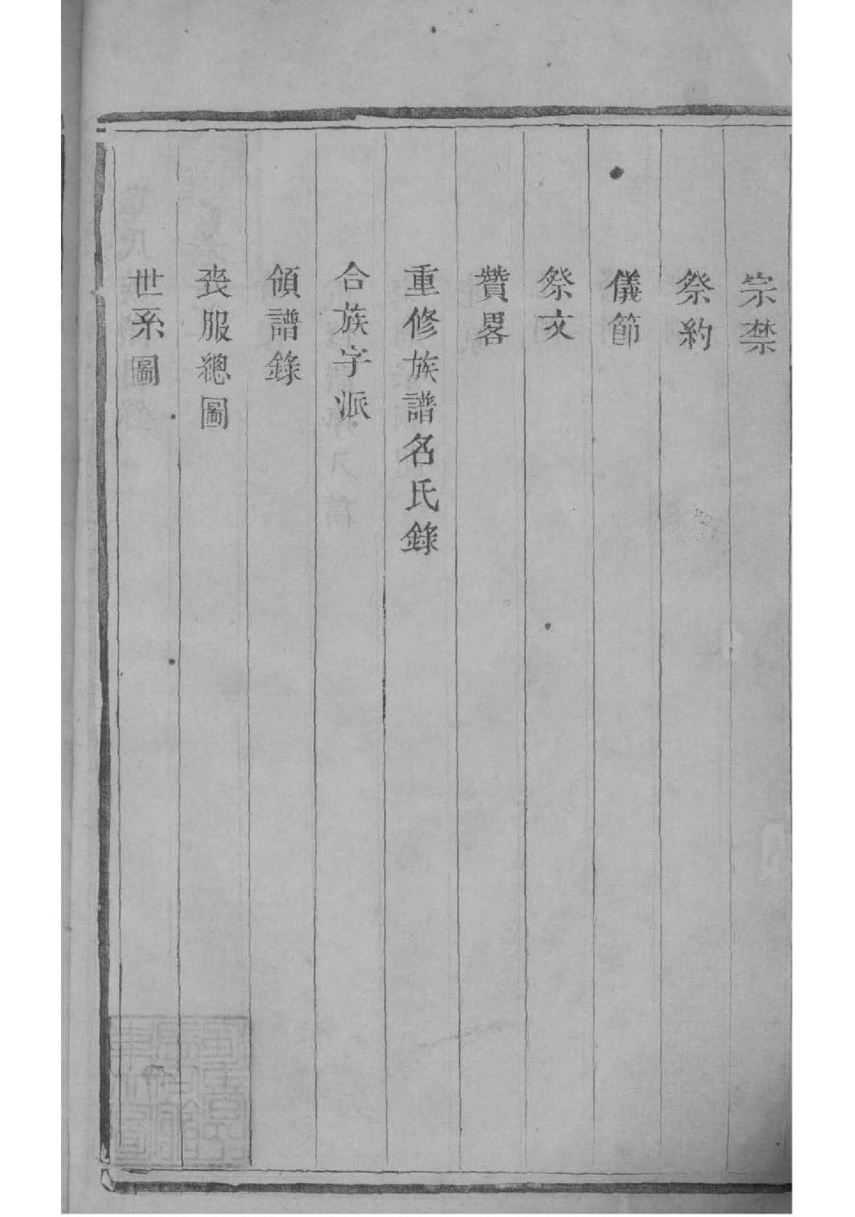刁氏族谱辈分表