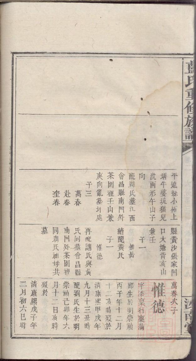傅氏族谱辈分