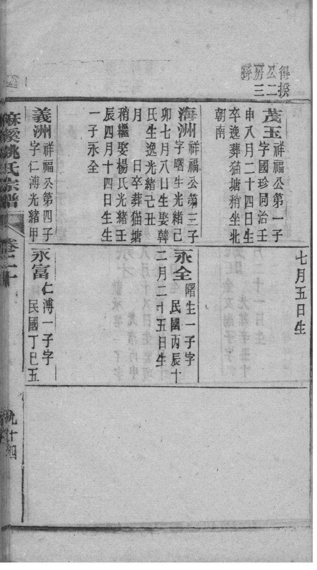 景氏族谱辈分表
