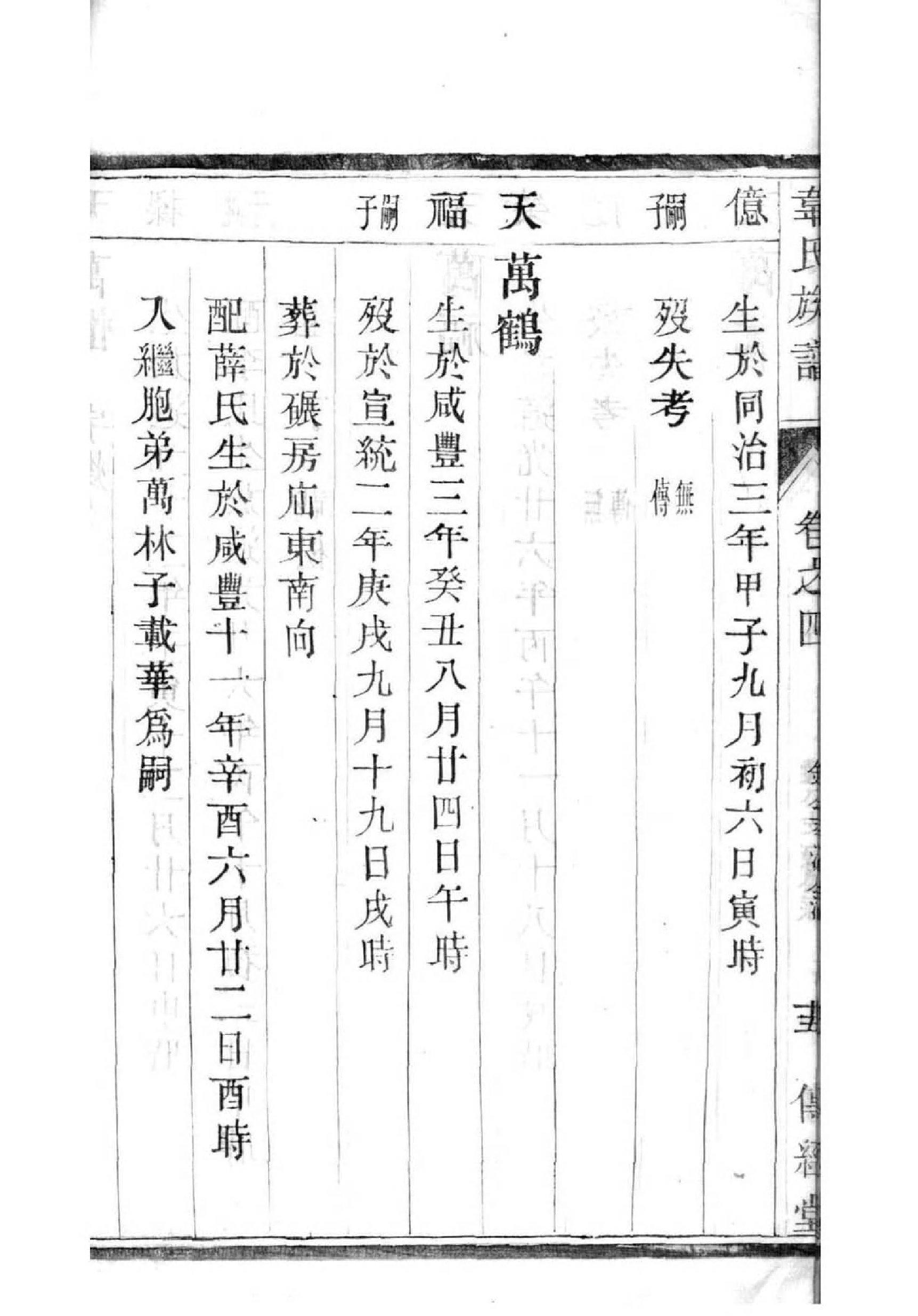 谢家族谱