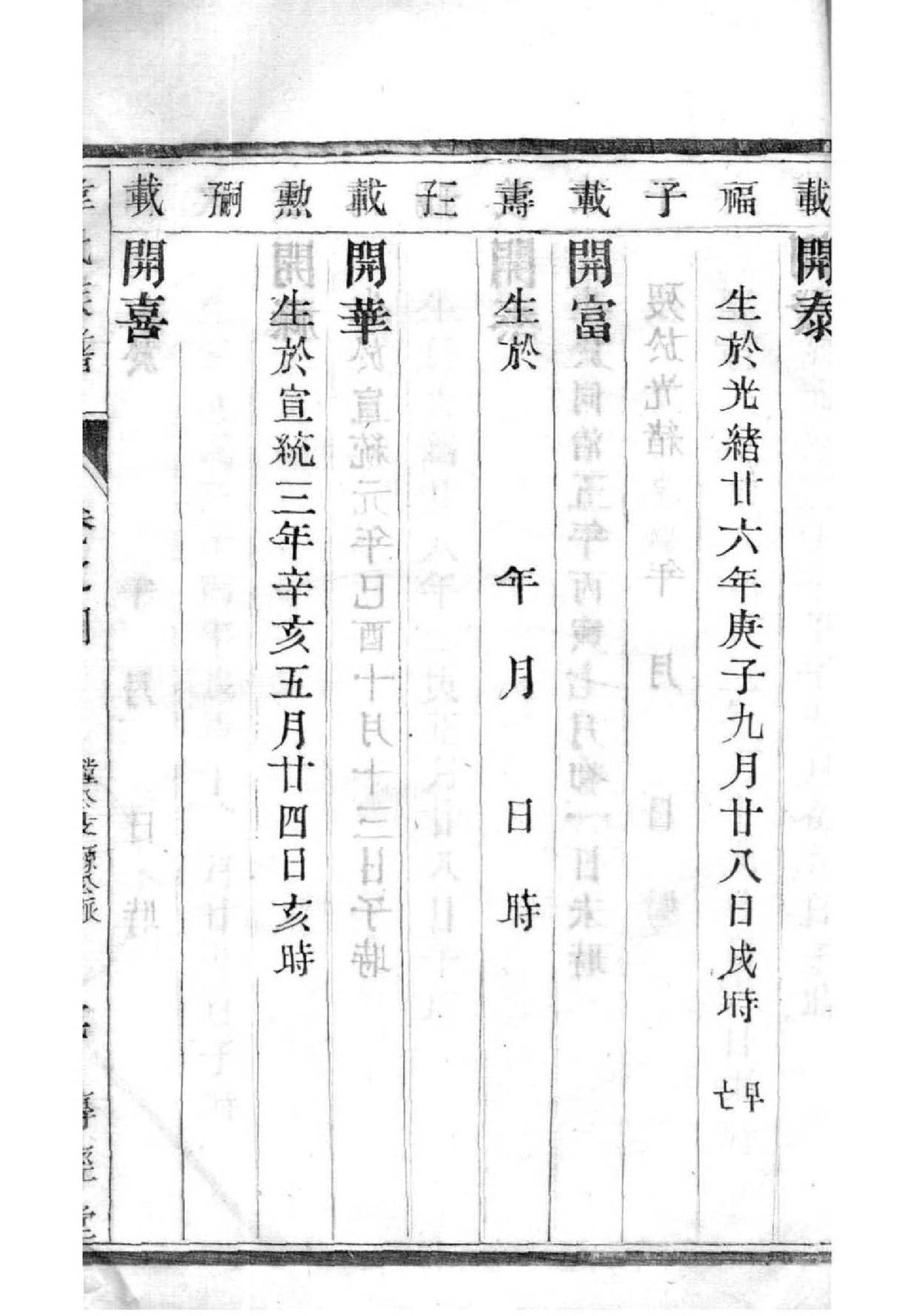 中氏族谱辈分表