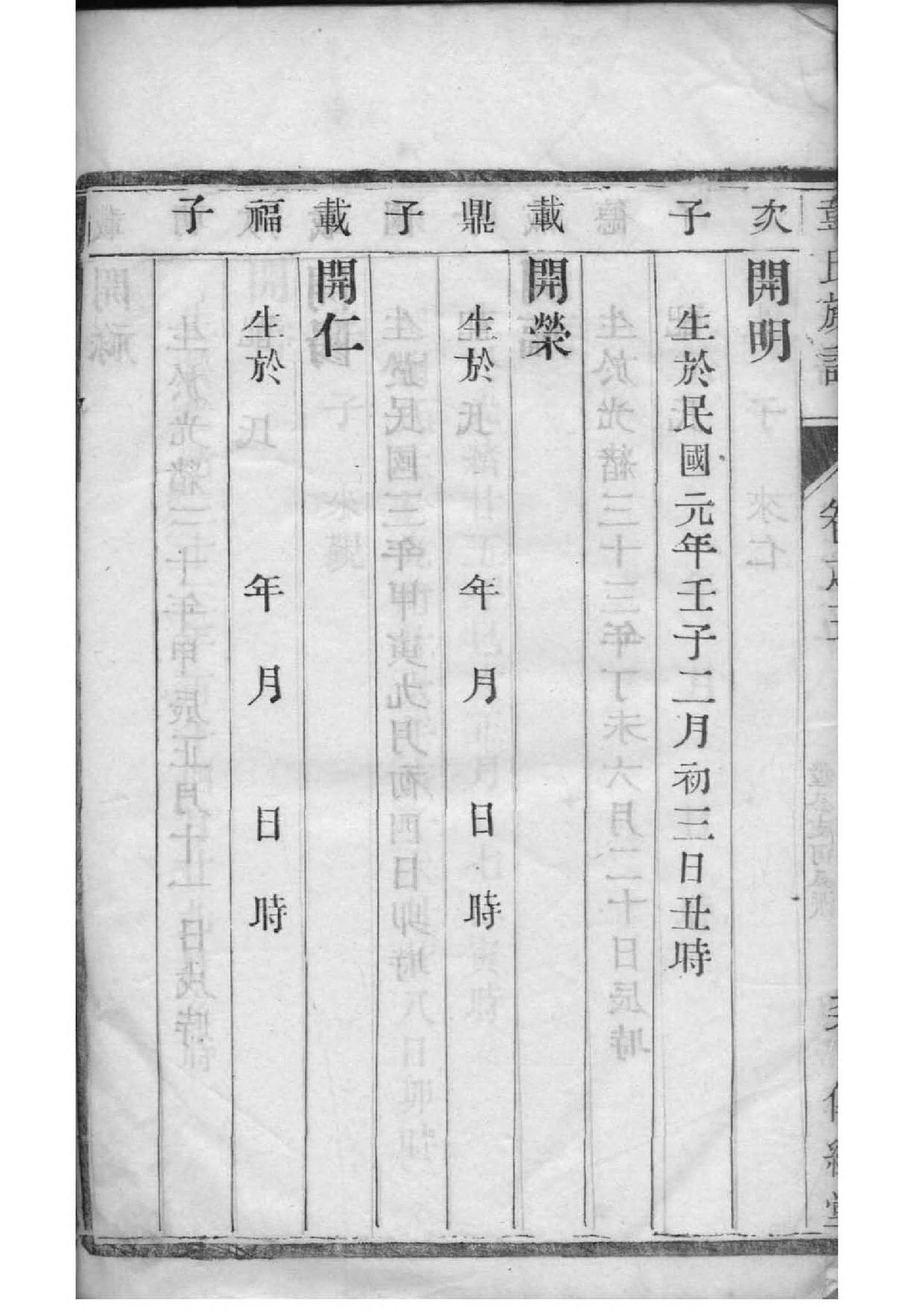 倪姓家谱辈分表