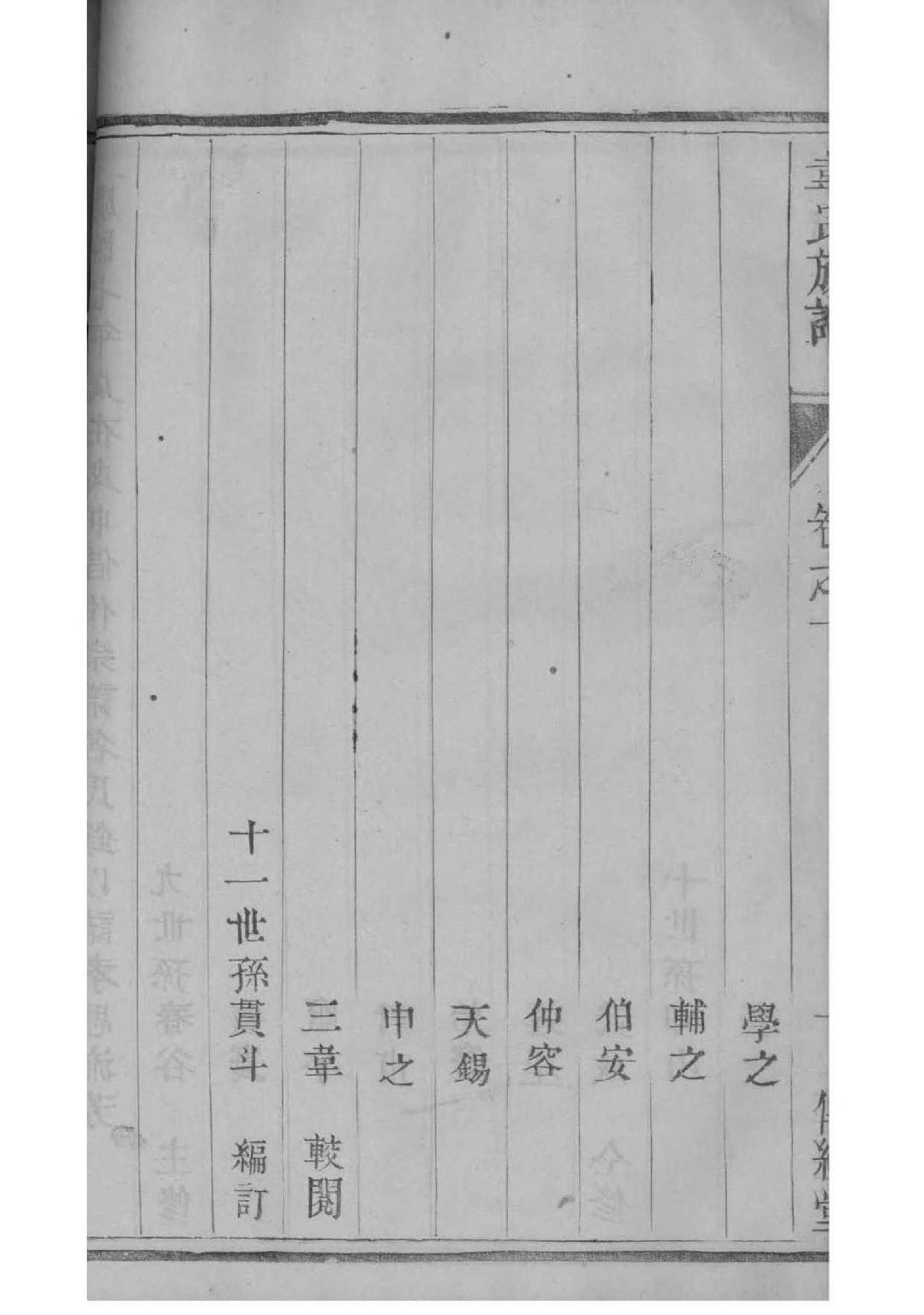 祝姓族谱