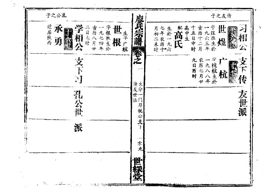 罗氏族谱湖南分支 罗氏族谱湖南分支