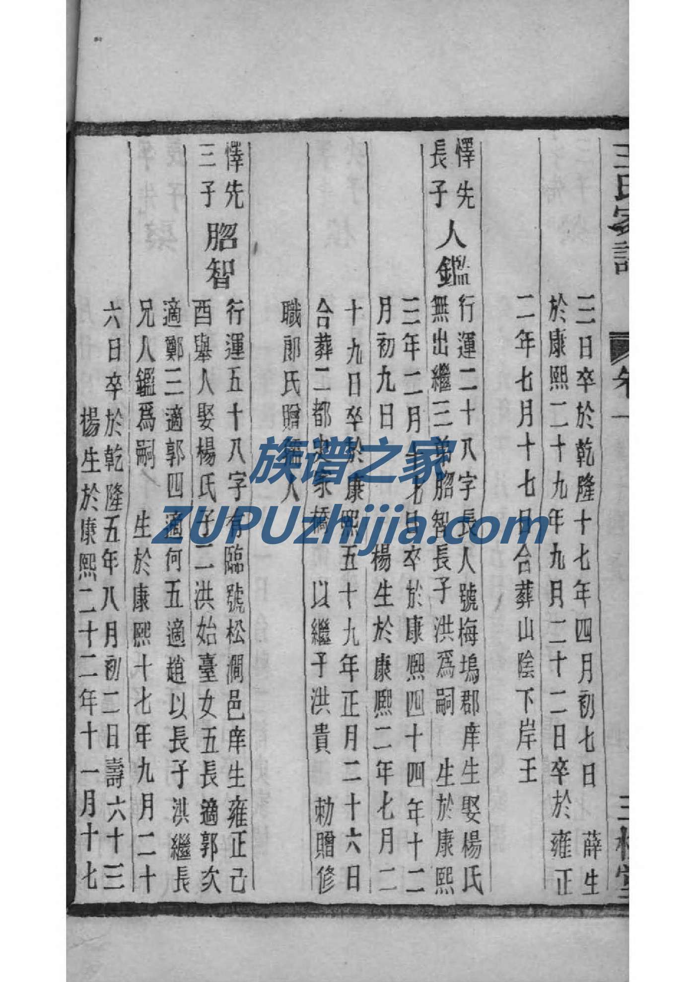 夏氏族谱浙江分支