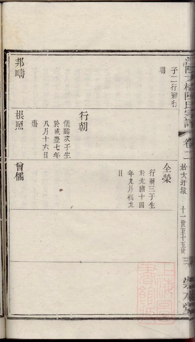 冼氏族谱