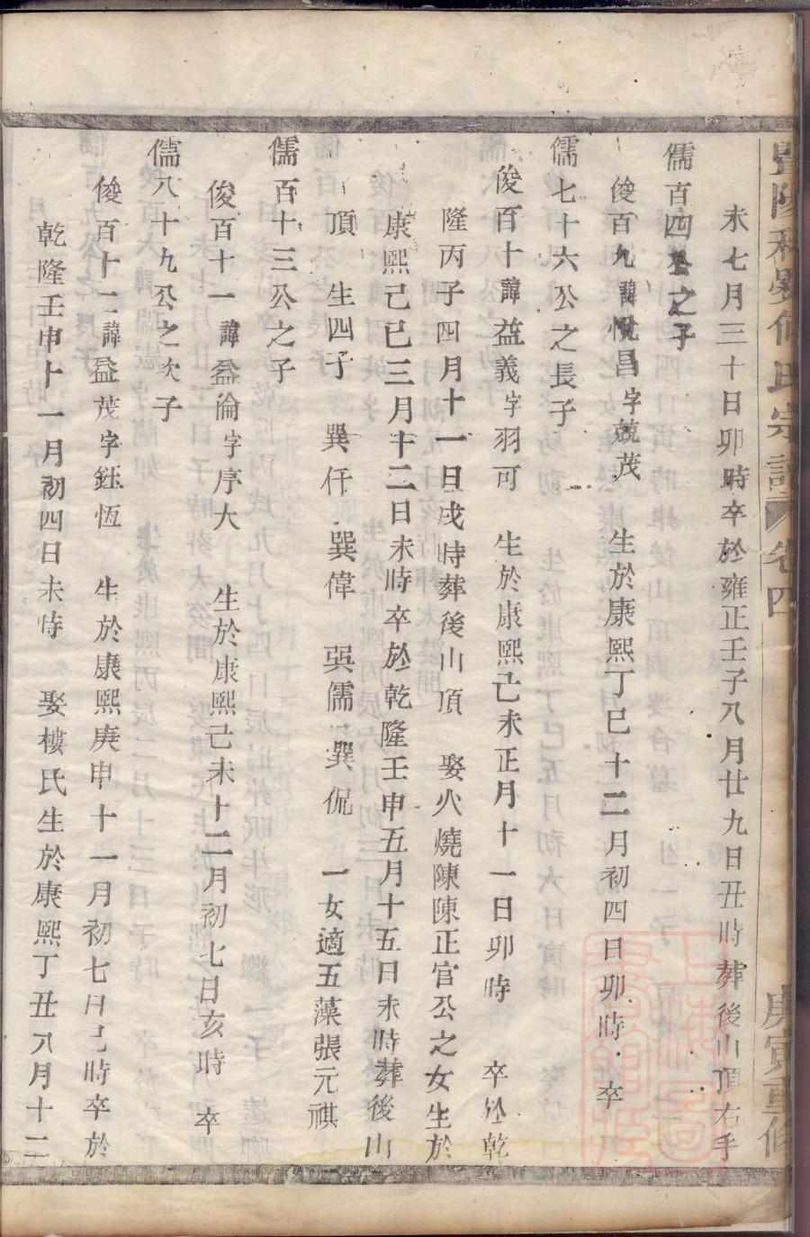 阎氏族谱广西分支