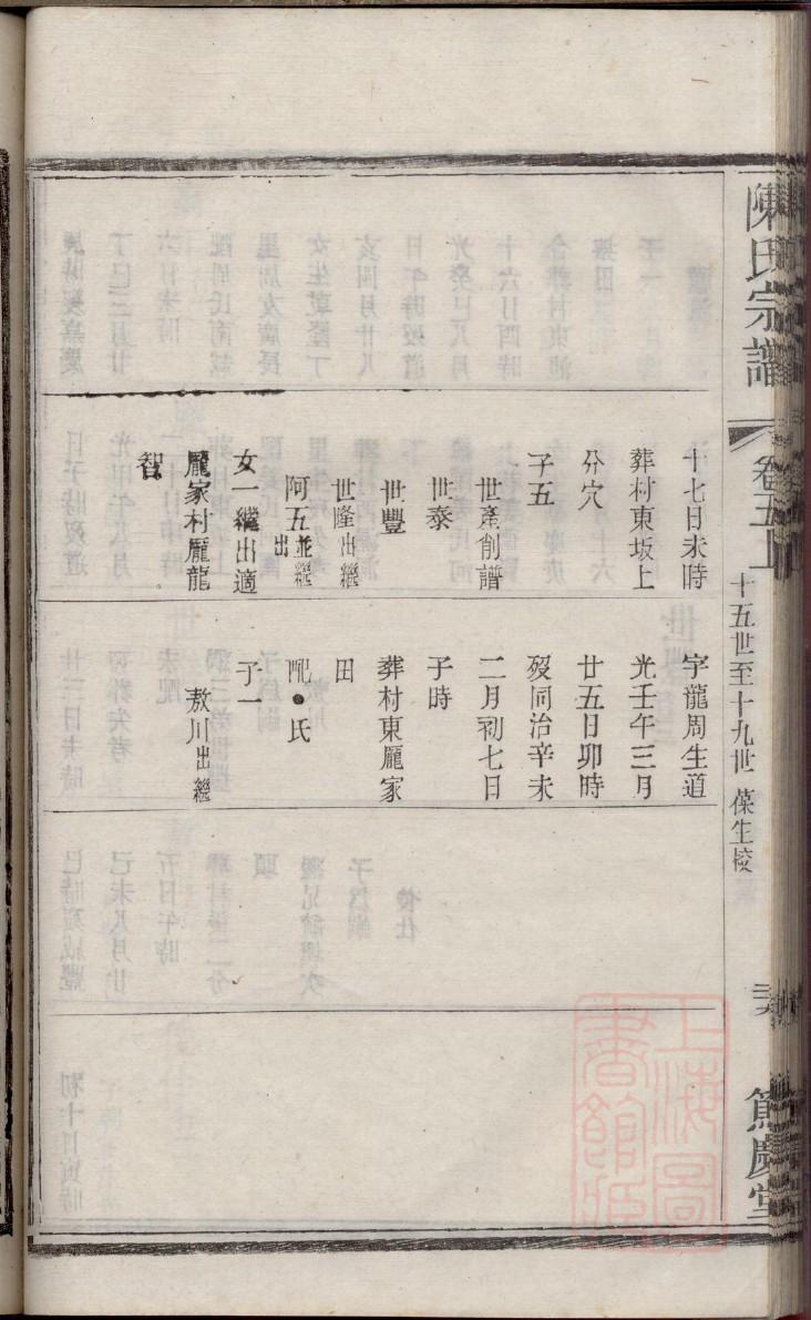 庚家族谱查询