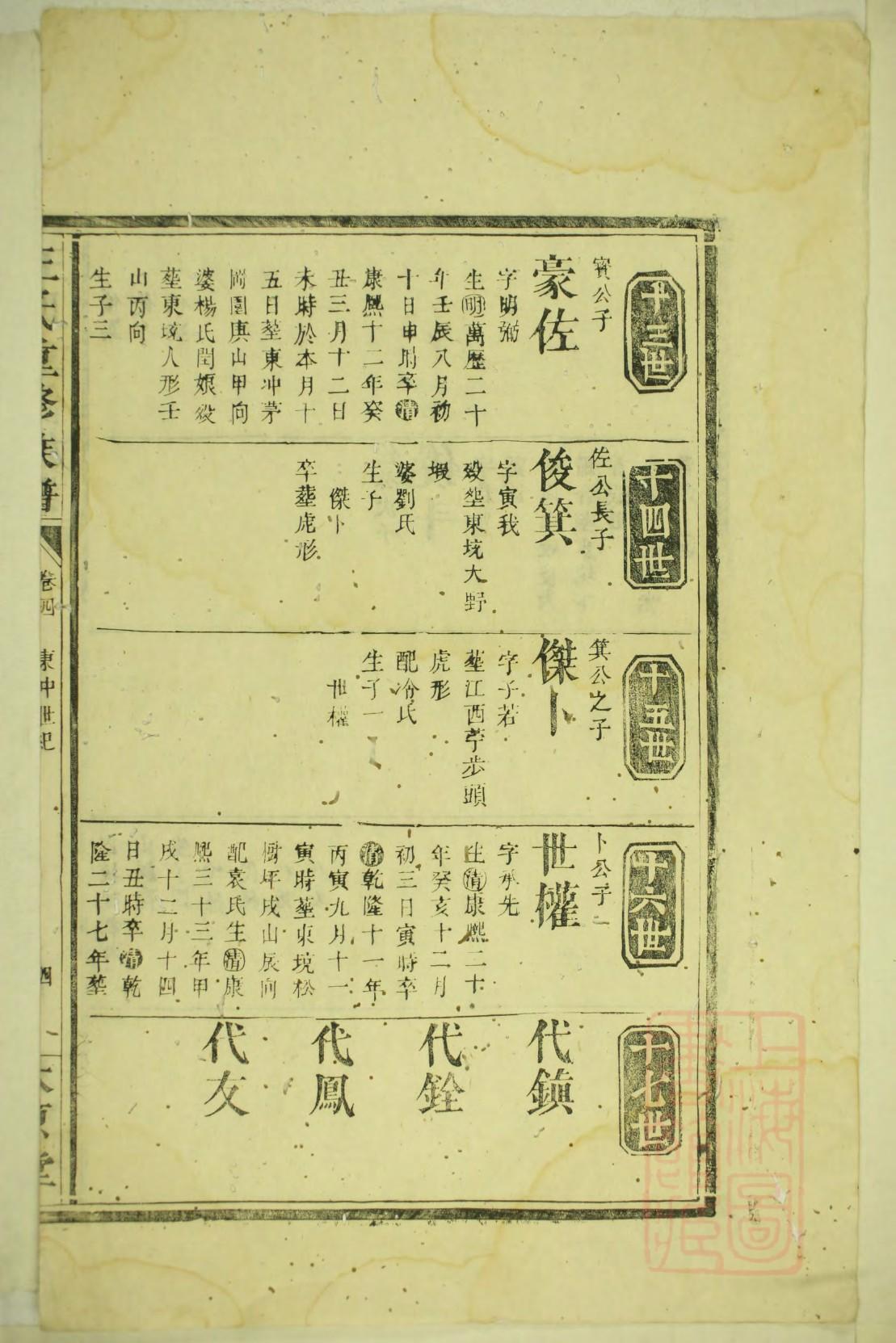 怀氏怎么查自己的字辈