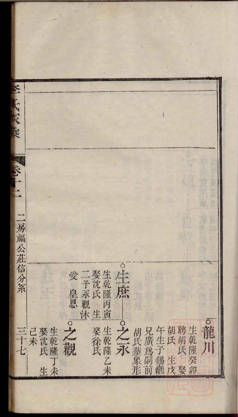 贾氏族谱内蒙古分支