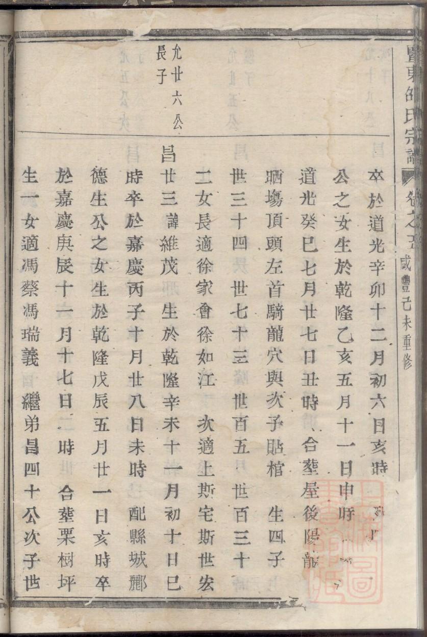 巩氏族谱图片