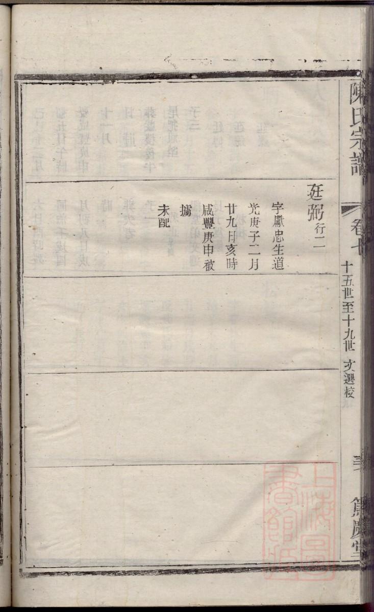 庐江何氏族谱
