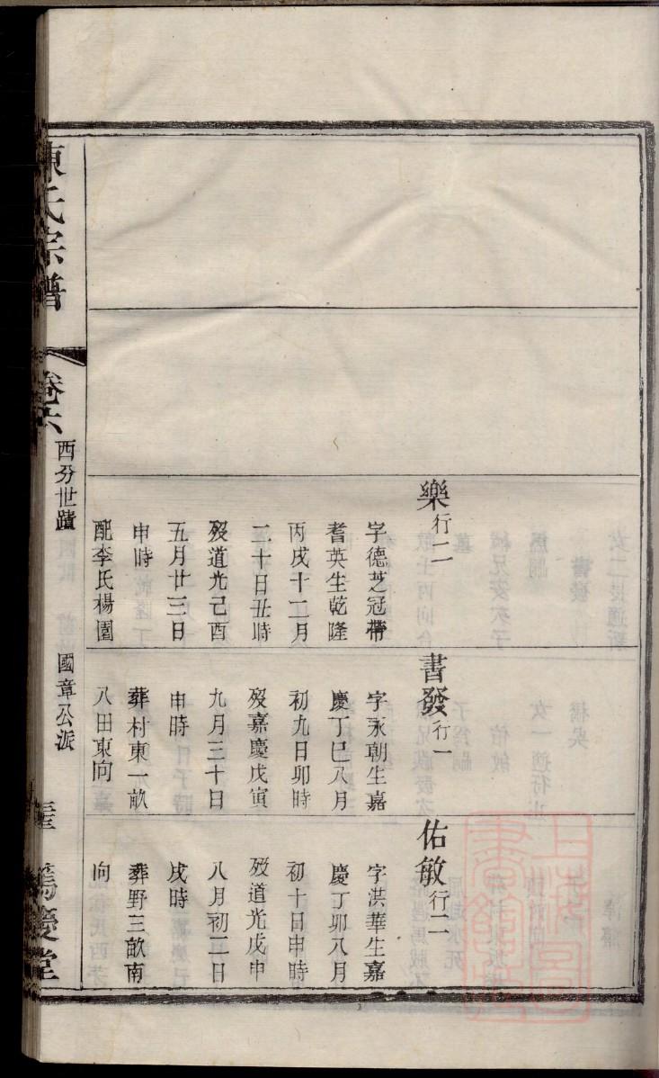 龚氏族谱